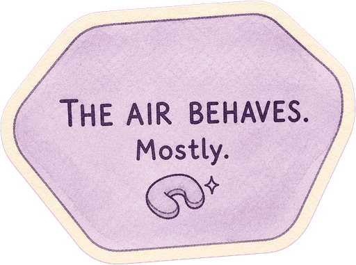 The air behaves. Mostly.